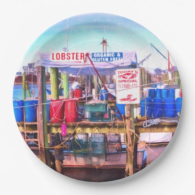 Plato De Papel Mariscos más frescos (Anverso)