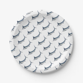 Plato De Papel Marlin azul-redbubble