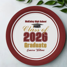 Maroon Gold Class of 2026 Graduation Party