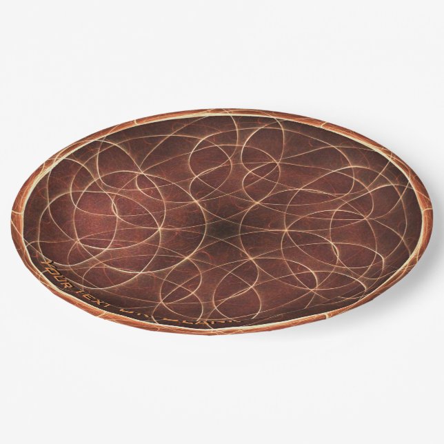 Plato De Papel Marrón enano (Angular)