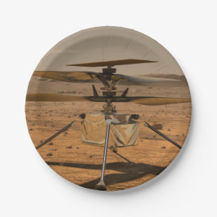 Plato De Papel Mars Ingenuity Helicopter