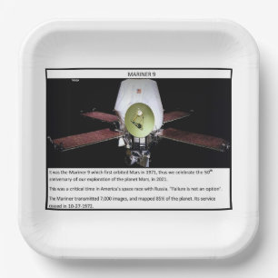 Plato De Papel Mars Mariner 9
