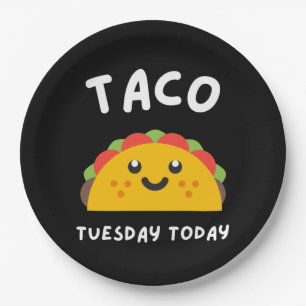 PLATO DE PAPEL MARTES DE TACO HOY