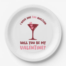 Plato De Papel  Martini Valentine Chic & Trendy Galentines Day