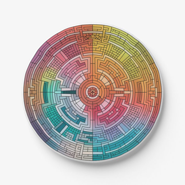 Plato De Papel Marvel Mayan Mosaic 02 (Anverso)