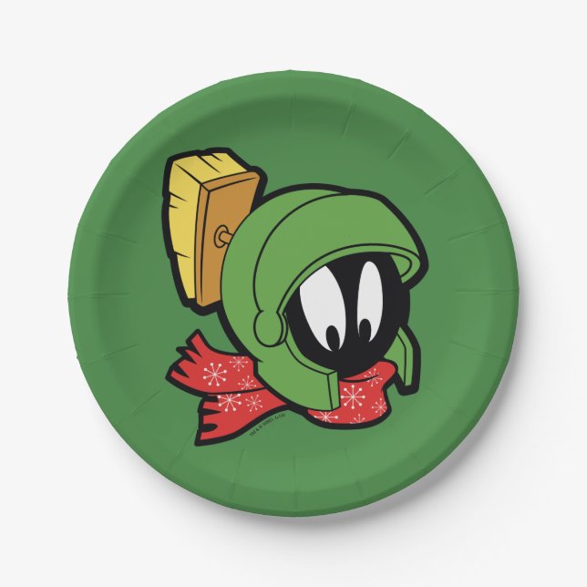 Plato De Papel MARVIN MARTIAN™ Festividad "Fuera de este mundo" (Anverso)