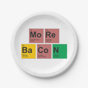 Plato De Papel Más placas del tocino