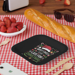 Plato De Papel Más Probable Que Llegue Tarde Para Navidad Diverti