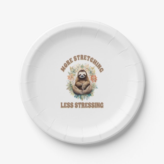 Plato De Papel Más Stretching Menos Estrés (Anverso)