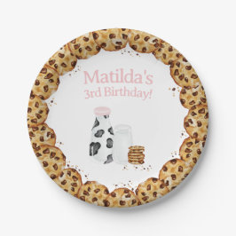 Plato De Papel Masa de leche y cookie crumb Mesa de fiesta de cum