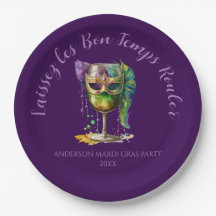 Máscara púrpura de Mardi Gras