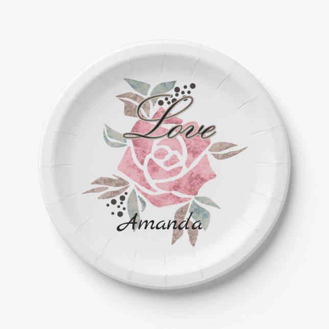 Plato De Papel máscaras personalizadas, máscaras hermosas, decora (Anverso)