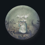 Plato De Papel Mason Jar rechaza a Boda rústico de Woodland<br><div class="desc">Frasco de albañilería encantado con platos rústicos de boda de madera</div>