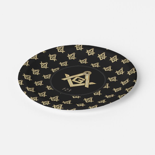 Plato De Papel Masonic Golden Rush (Angular)