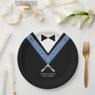 Plato De Papel Masonic Masters Jewel Tux Template Freemason