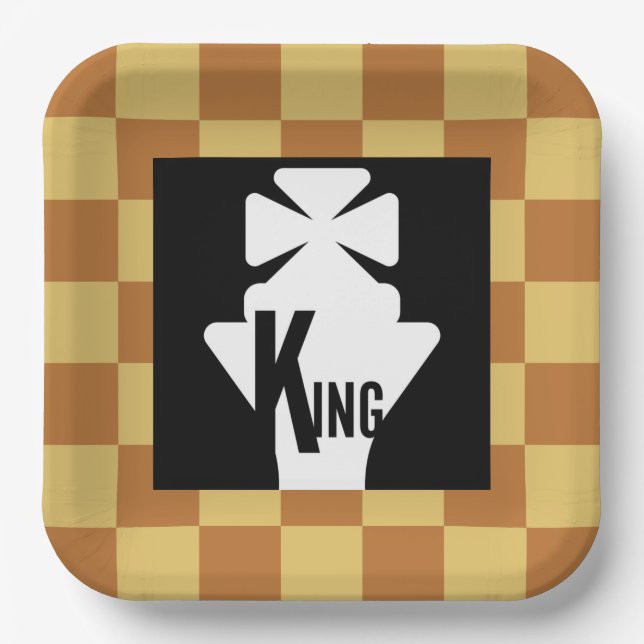 PLATO DE PAPEL MASTER CHESS ORIGINAL BY MASANSER (Anverso)