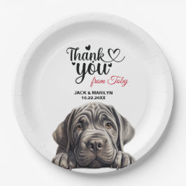 Plato De Papel Mastiff napolitano