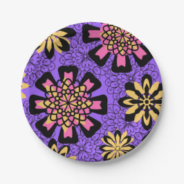 Plato De Papel Matagnum Florah Plate