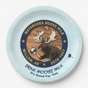 Plato De Papel Matanuska Moose Milk