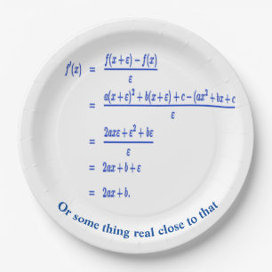 Plato De Papel Matemáticas
