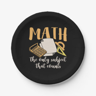 Plato De Papel Matemáticas Maestras El Único Asunto