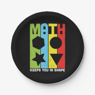 Plato De Papel Matemáticas Te Mantienen En Forma