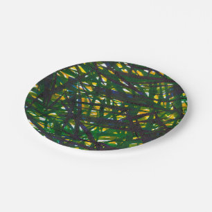 Plato De Papel Matorral verde II