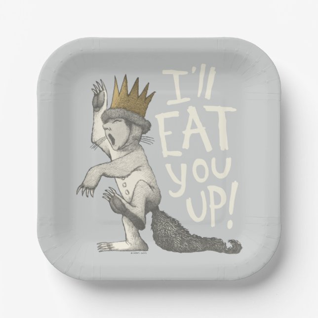 Plato De Papel Max | I'll Eat You Up! (Anverso)