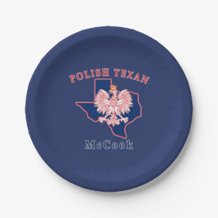 Plato De Papel McCook Texan de Polonia
