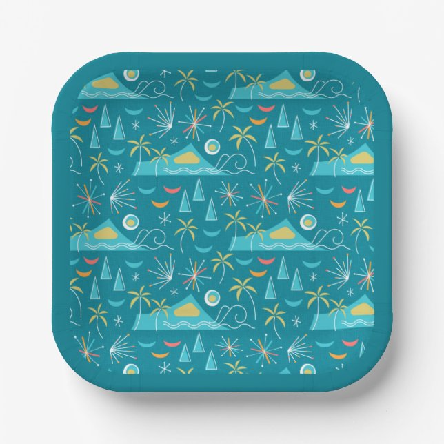 Plato De Papel MCM Diamond Head Fireworks Party (Anverso)