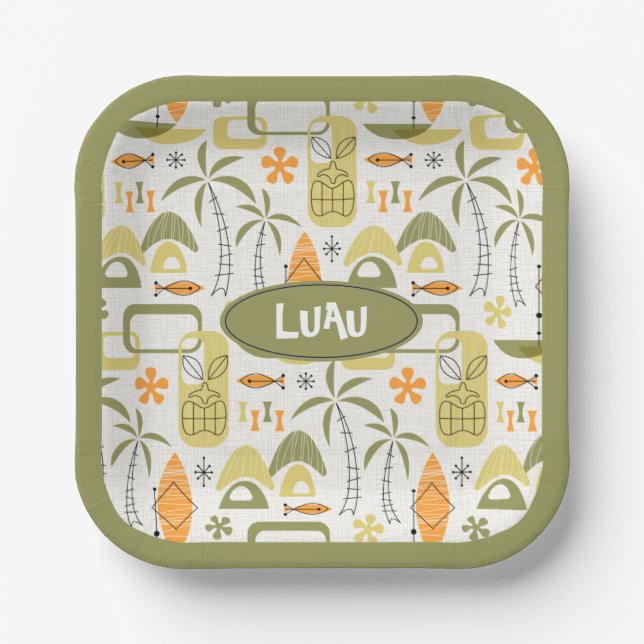 Plato De Papel MCM Hawaiian Village (Anverso)