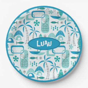 Plato De Papel MCM Hawaiian Village – Blue