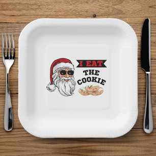 Plato De Papel Me Comí Los Famosos Chistes De Santa Navidades De 