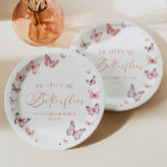 Plato De Papel Me Da Mariposas Suave Ducha Bridal Rosa<br><div class="desc">¡Éstos son los que me da mariposas suaves placas de papel de ducha de novia rosada!</div>