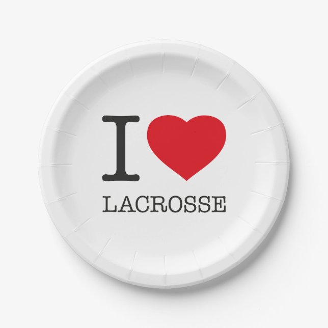 PLATO DE PAPEL ME ENCANTA LACROSSE (Anverso)