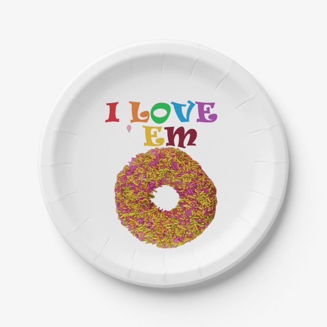 Plato De Papel ¡Me encantan! (Anverso)