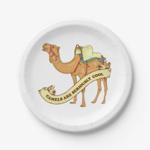 Plato De Papel Me encantan los camellos