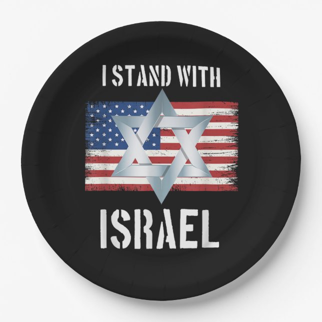Plato De Papel me mantengo con israel (Anverso)