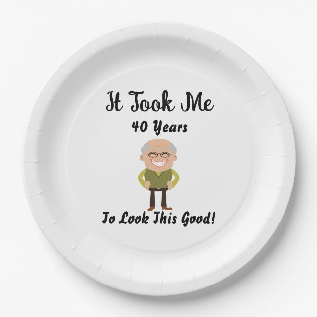 Plato De Papel Me tomó 40 años lucir tan bien