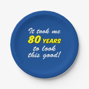 Plato De Papel Me Tomó 80 Años Mirar Este Buen Azul