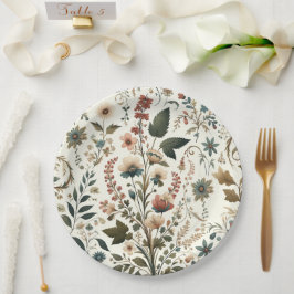 Plato De Papel Meadow Melody
