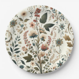 Plato De Papel Meadow Melody