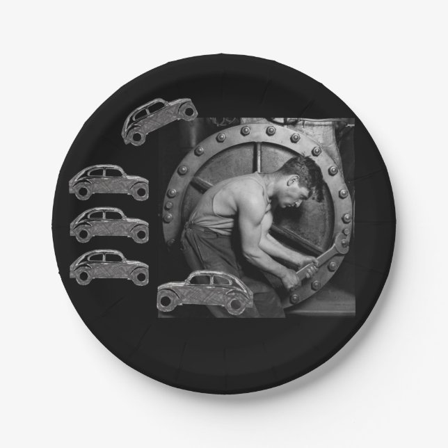 Plato De Papel Mecánico de placas de papel (Anverso)