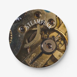 Plato De Papel Mecanismo de vigilancia de Steampunk