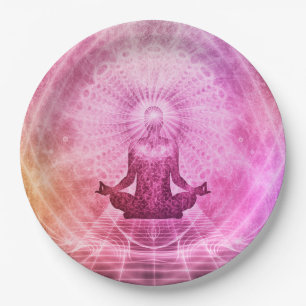 Plato De Papel Mediación del yoga