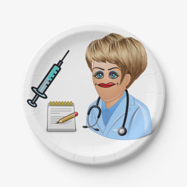 Plato De Papel Médica de placas de papel (Anverso)