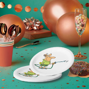 Plato De Papel Médico Jubilado Divertido Manguera de Jardinería
