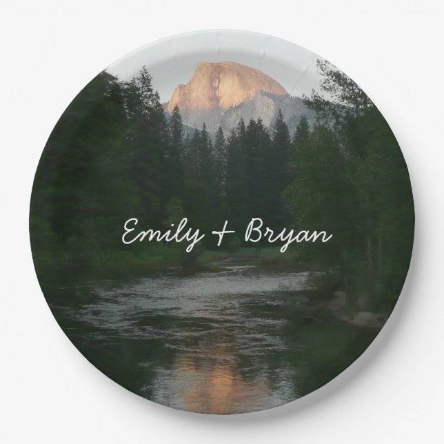 Plato De Papel Medio atardecer de doma en el Parque Nacional Yose (Anverso)