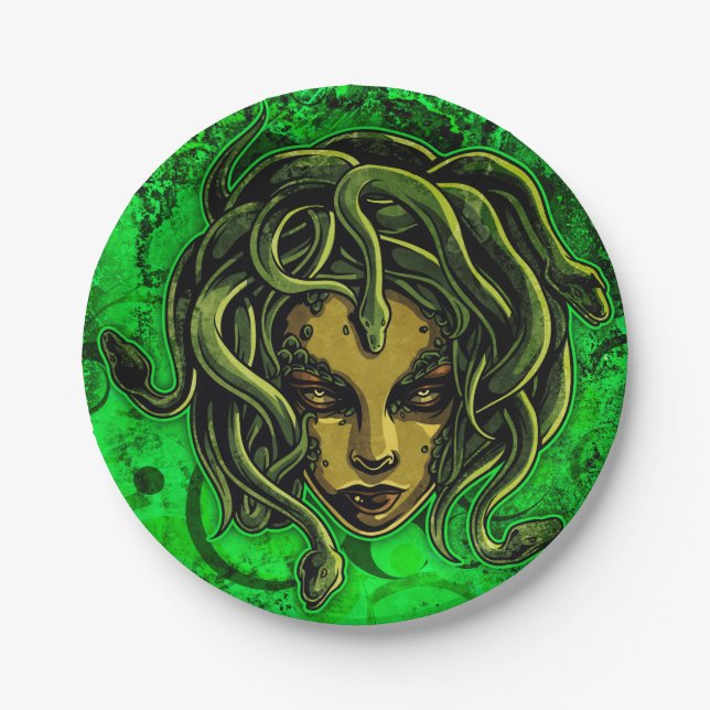 Plato De Papel Medusa (Anverso)