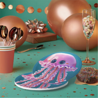 Plato De Papel medusa linda